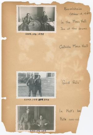 [Scrapbook Page: Rüsselsheim - October 18, 1945]