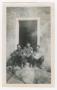Primary view of [Three Soldiers Sitting in Furst Chateau's Doorway]