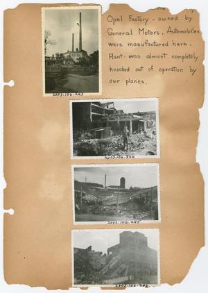 Primary view of object titled '[Scrapbook Page: Opel Factory]'.
