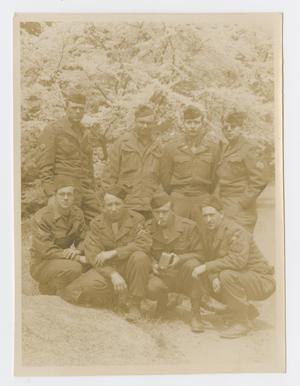 Primary view of object titled '[Eight Soldiers Outside]'.