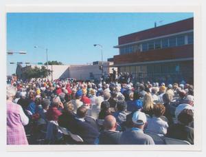 Primary view of object titled '[12th Armored Division Memorial Museum Dedication]'.