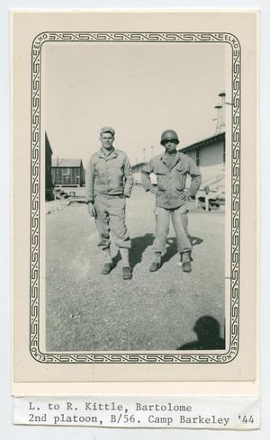 [Two Soldiers at Camp Barkeley]