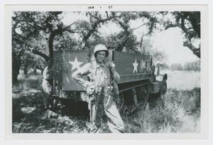 [Sergeant Brown with Half-Track]