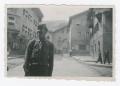 Photograph: [Tex Standing in an Austrian Street]