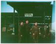 Thumbnail image of item number 1 in: '[U.S. Soldiers at a German Train Station]'.