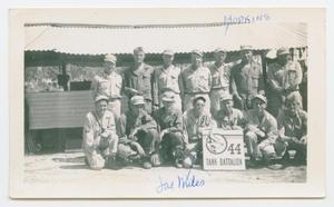 Primary view of object titled '[44th Tank Battalion Group Photo]'.