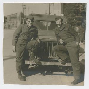 [Soldiers Leaning on Jeep]