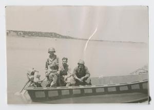 [Three Soldiers in a Boat on Lake Abilene]