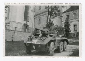 [Soldier Atop an Armored Car]