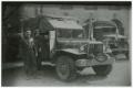 Thumbnail image of item number 1 in: '[Carrol Starkey, Harry Barker, and Gus Mellas with Dodge Truck]'.