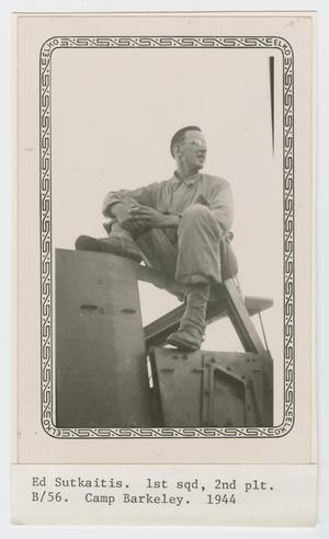 Primary view of object titled '[Photograph of Ed Sutkaitis]'.