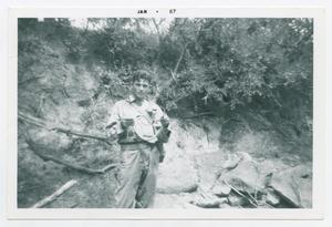 Primary view of object titled '[Soldier Holding Snake]'.