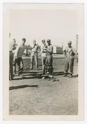 Primary view of object titled '[Soldiers Gathered for a Game of Baseball]'.