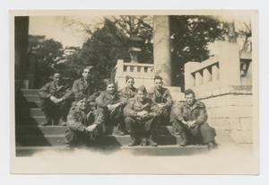[Soldiers Sitting on Steps]