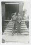 Thumbnail image of item number 1 in: '[Two Soldiers Standing on Steps]'.