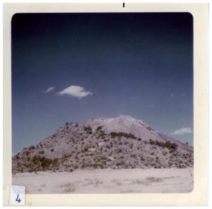 [Close up of Big Bend desert mountain]