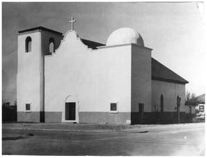 [St. Mary's Catholic Church in the 1950s]