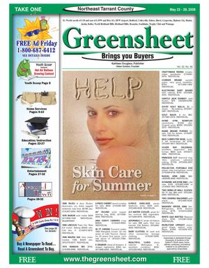 Greensheet (Fort Worth, Tex.), Vol. 32, No. 46, Ed. 1 Thursday, May 22, 2008