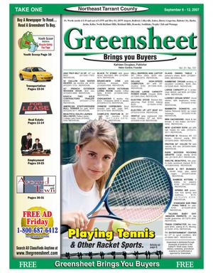 Greensheet (Fort Worth, Tex.), Vol. 31, No. 151, Ed. 1 Thursday, September 6, 2007