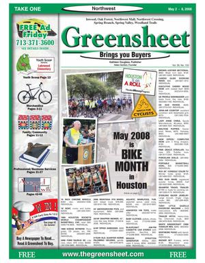 Greensheet (Houston, Tex.), Vol. 39, No. 155, Ed. 1 Friday, May 2, 2008