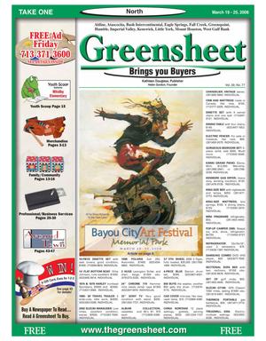 Greensheet (Houston, Tex.), Vol. 39, No. 77, Ed. 1 Wednesday, March 19, 2008