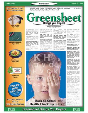 Greensheet (Houston, Tex.), Vol. 36, No. 311, Ed. 1 Friday, August 5, 2005