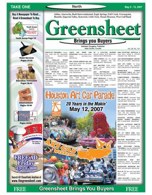 Greensheet (Houston, Tex.), Vol. 38, No. 161, Ed. 1 Wednesday, May 9, 2007