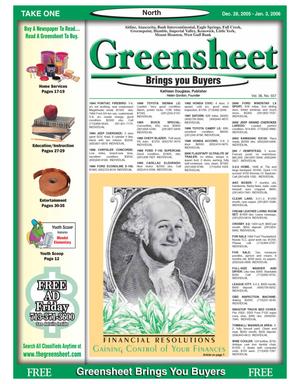Greensheet (Houston, Tex.), Vol. 36, No. 557, Ed. 1 Wednesday, December 28, 2005