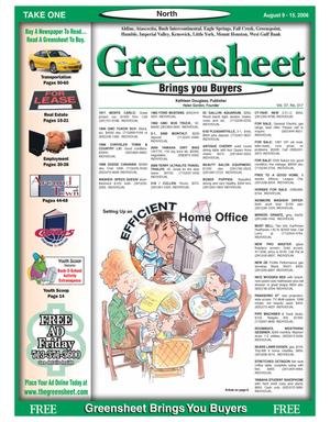 Greensheet (Houston, Tex.), Vol. 37, No. 317, Ed. 1 Wednesday, August 9, 2006