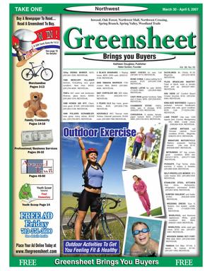 Greensheet (Houston, Tex.), Vol. 38, No. 95, Ed. 1 Friday, March 30, 2007