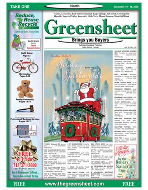 Greensheet (Houston, Tex.), Vol. 39, No. 533, Ed. 1 Wednesday, December 10, 2008