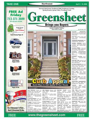Greensheet (Houston, Tex.), Vol. 39, No. 107, Ed. 1 Friday, April 4, 2008