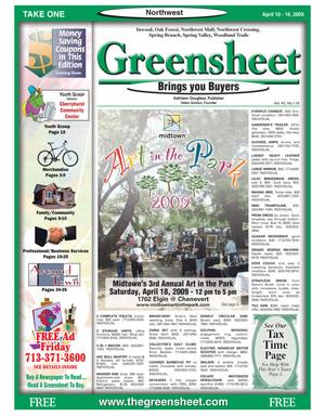 Greensheet (Houston, Tex.), Vol. 40, No. 119, Ed. 1 Friday, April 10, 2009