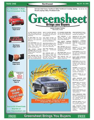 Greensheet (Houston, Tex.), Vol. 36, No. 179, Ed. 1 Friday, May 20, 2005