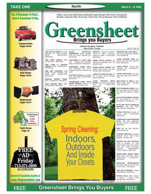 Greensheet (Houston, Tex.), Vol. 37, No. 53, Ed. 1 Wednesday, March 8, 2006