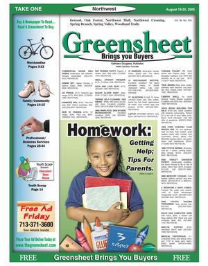 Primary view of object titled 'Greensheet (Houston, Tex.), Vol. 36, No. 335, Ed. 1 Friday, August 19, 2005'.