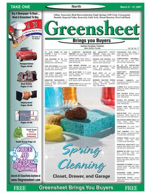Greensheet (Houston, Tex.), Vol. 38, No. 77, Ed. 1 Wednesday, March 21, 2007