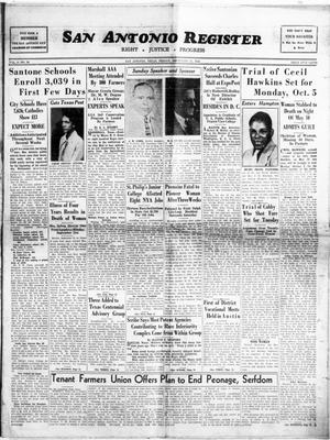 San Antonio Register (San Antonio, Tex.), Vol. 6, No. 24, Ed. 1 Friday, September 25, 1936