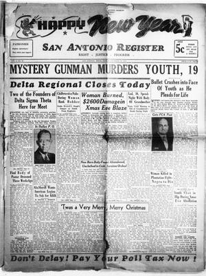 San Antonio Register (San Antonio, Tex.), Vol. 8, No. 39, Ed. 1 Friday, December 30, 1938