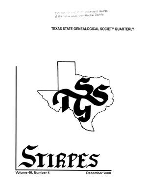 Primary view of object titled 'Stirpes, Volume 40, Number 4, December 2000'.