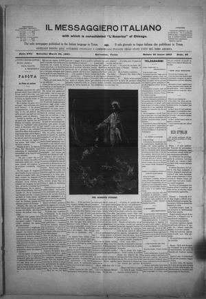 Il Messaggiero Italiano (Galveston, Tex.), Vol. 17, No. 30, Ed. 1 Saturday, March 30, 1907