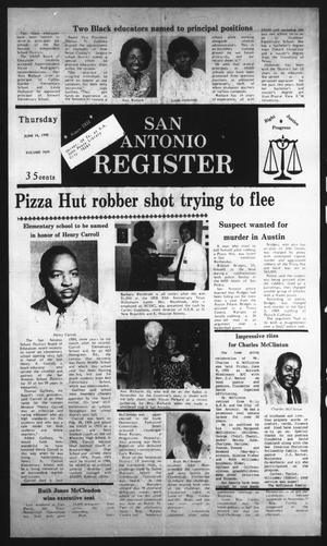 San Antonio Register (San Antonio, Tex.), Vol. 59, No. 9, Ed. 1 Thursday, June 14, 1990