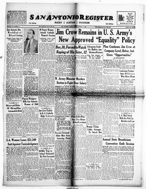 San Antonio Register (San Antonio, Tex.), Vol. 19, No. 38, Ed. 1 Friday, October 7, 1949