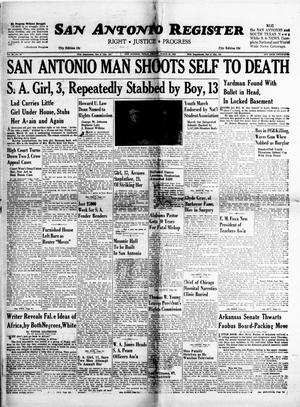Primary view of object titled 'San Antonio Register (San Antonio, Tex.), Vol. 28, No. 50, Ed. 1 Friday, March 20, 1959'.