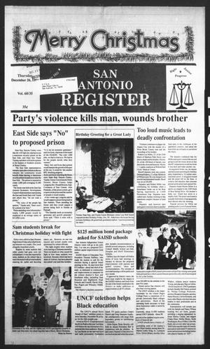 San Antonio Register (San Antonio, Tex.), Vol. 60, No. 35, Ed. 1 Thursday, December 26, 1991