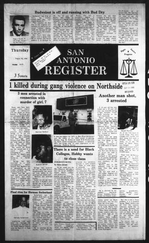 San Antonio Register (San Antonio, Tex.), Vol. 59, No. 20, Ed. 1 Thursday, August 30, 1990
