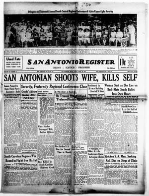 Primary view of object titled 'San Antonio Register (San Antonio, Tex.), Vol. 18, No. 15, Ed. 1 Friday, April 30, 1948'.