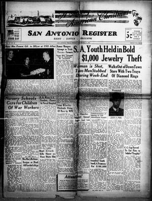 San Antonio Register (San Antonio, Tex.), Vol. 12, No. 47, Ed. 1 Friday, December 25, 1942