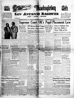 San Antonio Register (San Antonio, Tex.), Vol. 28, No. 34, Ed. 1 Friday, November 28, 1958