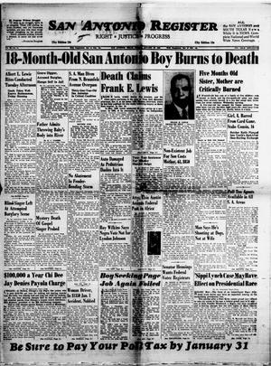 San Antonio Register (San Antonio, Tex.), Vol. 29, No. 41, Ed. 1 Friday, January 15, 1960